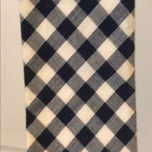 The Tie Bar Skinny Navy and White Checkered Tie